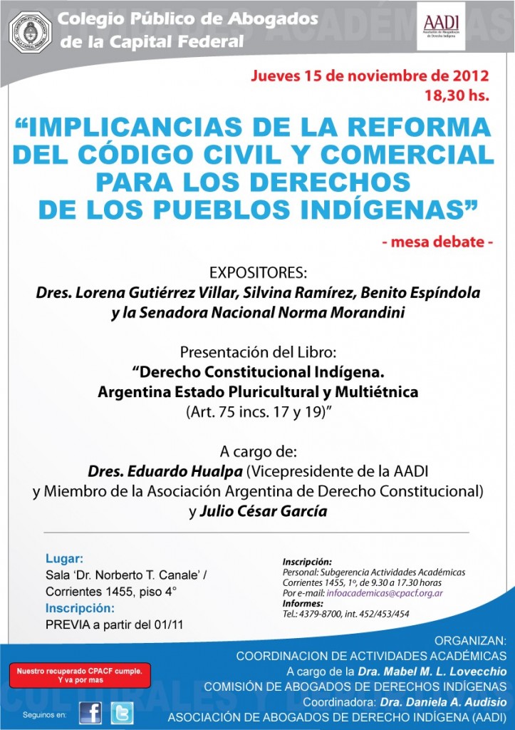 2012-11-15 - Implicancias de la Reforma del Código2