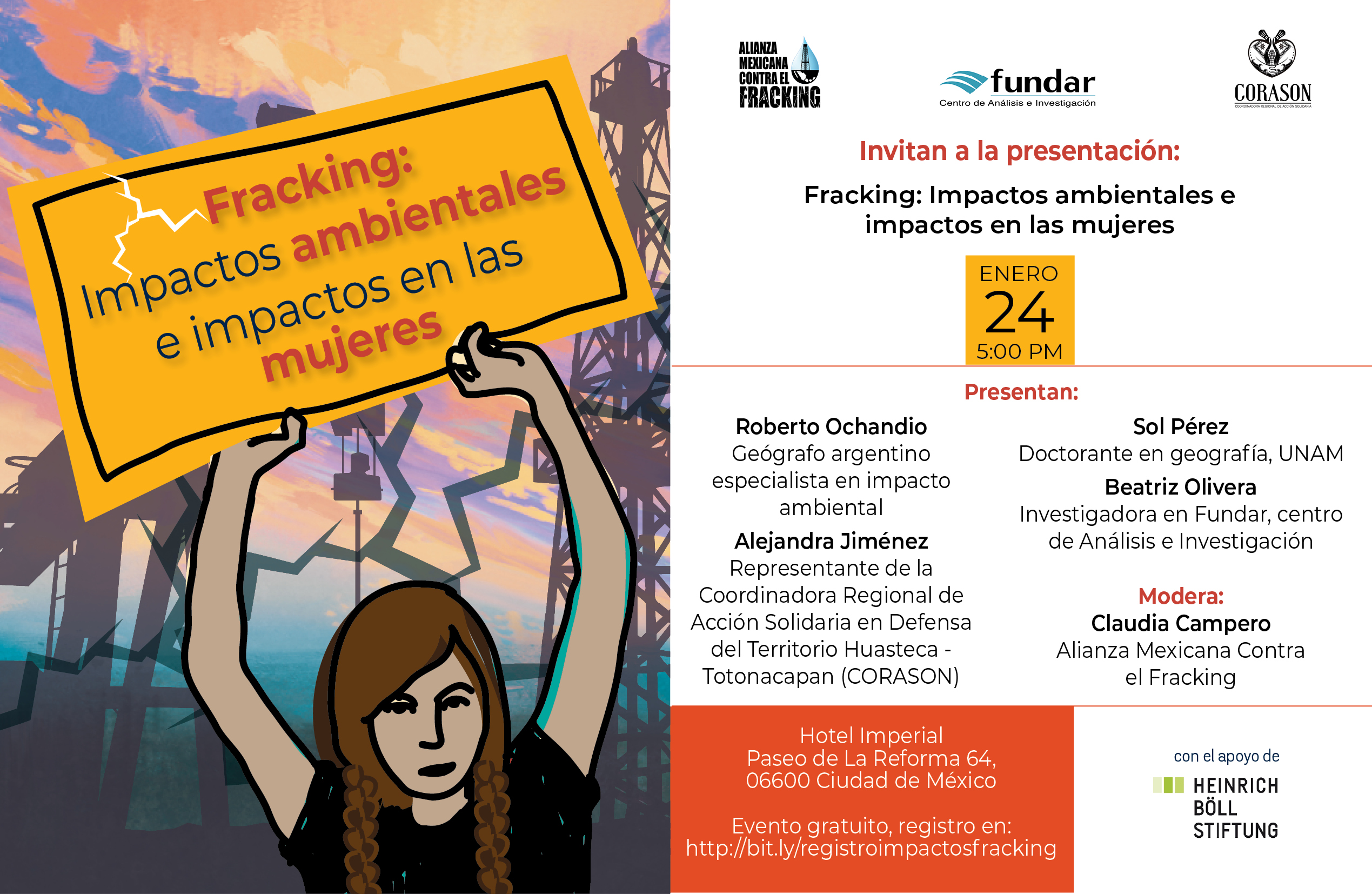 presentación del informe "Impactos del fracking en las mujeres"